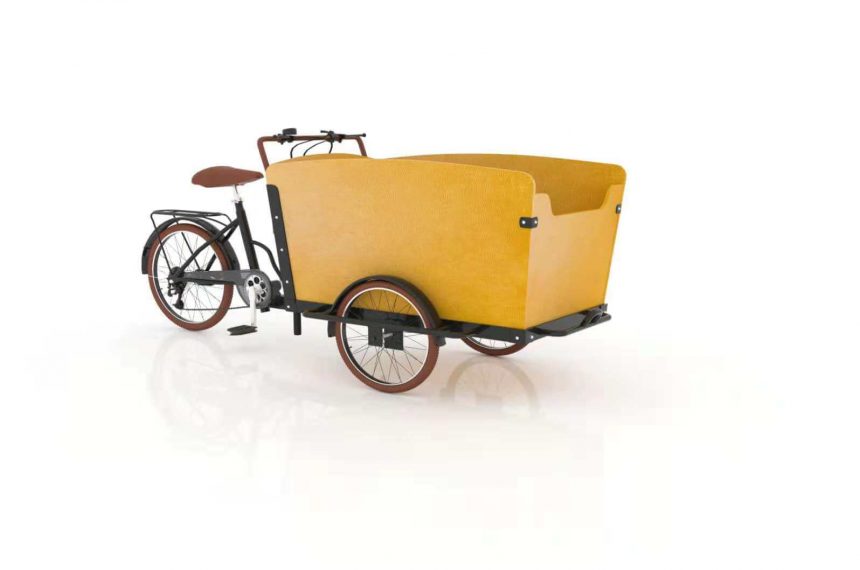 Three Wheel Family Cargo Bike Trike With Steel Frame